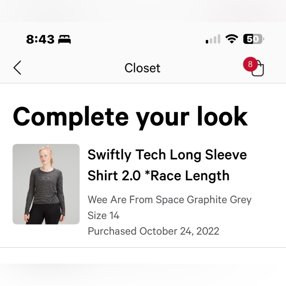 Lululemon Swiftly Tech Ls 2.9 Race Length In Wee … - image 6